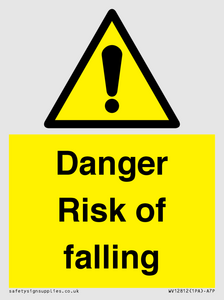 Danger Risk of falling